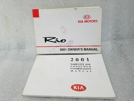 KIA RIO 2001 Owners Manual 2-Piece Set 16260 - $13.85
