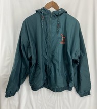 Vintage Tigger Hooded Jacket Men&#39;s L Green Full Zip Nylon The Disney Store - $61.74
