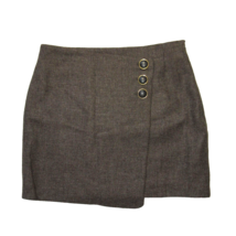 NWT Sezane Peter Mini in Taupe Brown Wool Button Front Short Skirt 40 / 8 - £79.92 GBP
