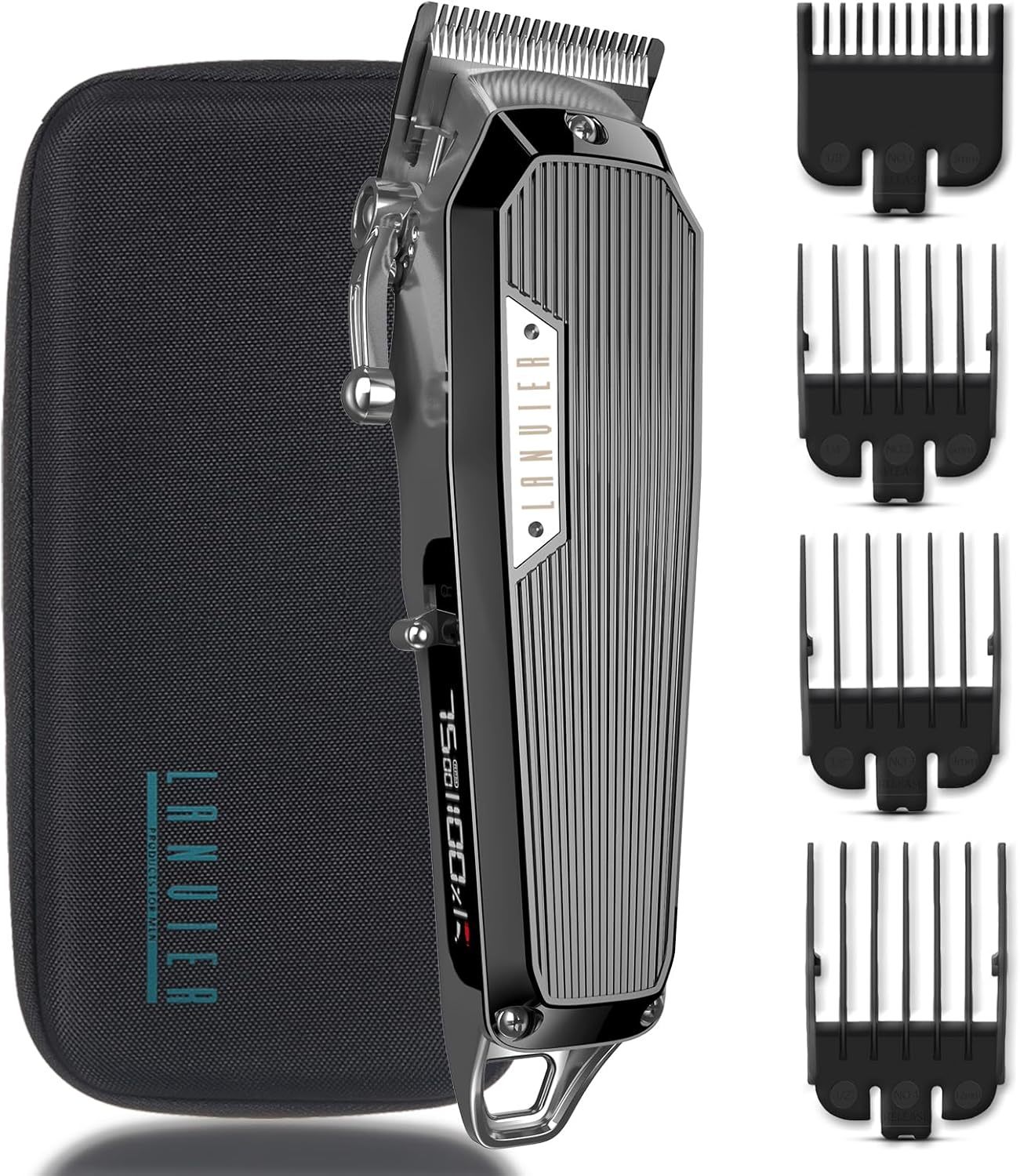 Men&#39;S Lanvier Hair Clippers: Dual Voltage Cordless Hair Trimmer Kit With... - $44.94