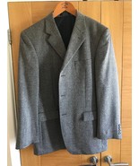 Homme Gris à Chevrons Veste Par Andrew Fezza Taille 42 Régulière. Vgc - $59.72 CAD