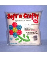 Fairfield Soft &#39;n Crafty Pop In Pillow Insert Form 12 x 12 Muslin Cover - $5.00