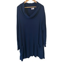 Lagenlook Womens Dress Medium Preppy Blue Bohemian Oversized Made in USA... - $502.01 MXN