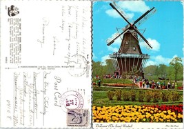 Michigan Holland The Swan Windmill Island Tulip Festival Posted 1979 Postcard - £7.38 GBP