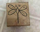 JRL Design Co. Dragonfly Insect Bug Rubber Stamp Wood Mount #AV151 - $10.39