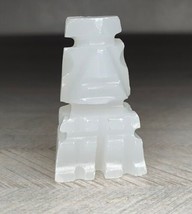 Vintage Aztec Carved Onyx Stone Replacement Chess Piece White Pawn (h)  - $13.99