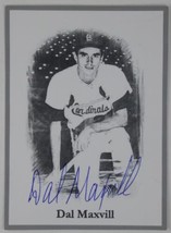 Dal Maxvill Rare Signed 3.5x4.5 Photo Card Baseball St. Louis Cardinals - £11.83 GBP