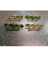 Antique Brass Drawer Pulls Set Of 4 Victorian Drop Bail 5.5&quot; x 1.5&quot; - $49.49