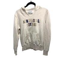 Aeropostale Womens Medium Long Sleeve Beige Sweatshirt Pull Over Hoodie ... - $22.65