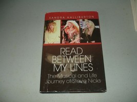 SIGNED Read Between My Lines...Journey of Stevie Nicks - Sandra Halliburton (HC) - £23.36 GBP