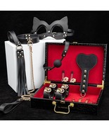 BLACKWOLF Bed Bondage Kits Genuine leather Restraint Set Handcuffs  BDSM... - £48.06 GBP