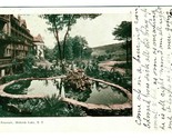 The Fountain Mohonk Lake New York Undivided Back Postcard 1905 - $17.80