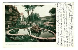 The Fountain Mohonk Lake New York Undivided Back Postcard 1905 - £14.10 GBP