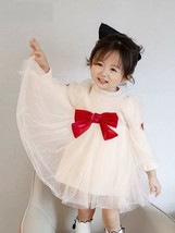 High Quality Bow Baby Girl Dress • Toddler Dress • Ribbon Princess Dress - £42.14 GBP
