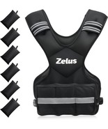 ZELUS Weighted Vest for Men and Women 20-32lb Vest with 6 Ironsand Weights For… - $91.05 CAD
