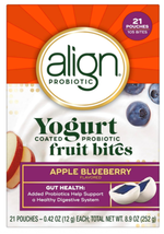 Align Probiotic Yogurt Coated Probiotic Fruit Bites Apple Blueberry, 21 ... - $14.60