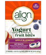 Align Probiotic Yogurt Coated Probiotic Fruit Bites Apple Blueberry, 21 ... - $269.32 MXN