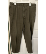 Dockers Well Worn Olive Green Khakis Men&#39;s Size 38 X 31-description - £13.81 GBP