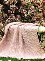 10 Textured Chunky Yarn &amp; Large Hooks Dimensional Afghan Throw Crochet P... - $11.99