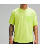 Lululemon Breathelight Mesh Hiking Shirt Yellow Short Sleeve Men Size XL - €19,33 EUR