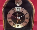 VTG Seth Thomas Brass Desk Table Mantle Quartz Clock #0463 Tempus Fugit ... - £70.36 GBP