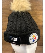 NEW ERA Womens Pittsburgh Steelers POM POM Beanie Knit Hat - $446.76 MXN