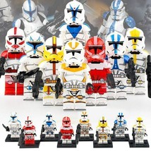 8pcs/set Star Wars 501st Legion 327th Star Corps Coruscant Guard Minifigures Toy - £13.42 GBP