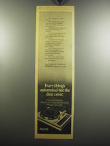 1975 Philips GA 209 Turntable Ad - Everything&#39;s automated but the dust cover - £14.55 GBP