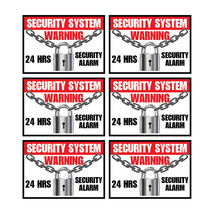 6 Home Security Home Security Decals Design 001 Indoor/Outdoor High Quality - $6.88