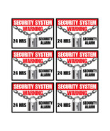6 Home Security Home Security Decals Design 001 Indoor/Outdoor High Quality - $9.37 CAD