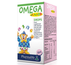 Omega Junior drops 30ml for infants and young children with currant oil soybeans - £21.09 GBP