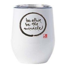 Be Alive Be The Miracle Tumbler 12oz Thich Nhat Hanh Calligraphy Tea Cup Gift - £18.16 GBP