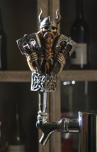 Ebros Viking Berserker Warrior Skeleton Novelty Beer Tap Handle Figurine... - $39.99