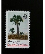 1988 25c South Carolina, The Palmetto State Scott 2343 Mint F/VF NH - $1.14