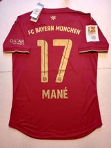 Sadio Mane Bayern Munich Oktoberfest Match Slim Fit Red Soccer Jersey 2022-2023 - £79.93 GBP