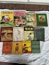 Lot of 12 Vintage Children&#39;s Books Assorted 1940s 1950s 1960s Acceptable Antique - £18.59 GBP