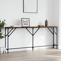 Console Table Smoked Oak Engineered Wood Extra Long - $136.49