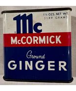 VINTAGE  McCORMICK METAL SPICE TIN  GROUND GINGER MARKED ON THE BOTTOM W... - $13.94 CAD