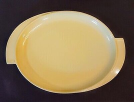 Melmac BOONTON Oval Serving Platter with Fins Yellow Mid Century VTG Mel... - $9.82