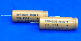 Sprague Atoms Capacitor TVA-1504 10UF-250VDC 2 Pc Lot - £14.94 GBP