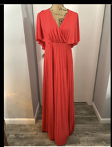 ASOS Long Red Maternity Dress New with Tag Size 8 - £46.74 GBP