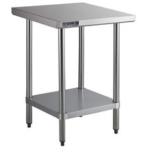 ACE WT-E2418 Commercial Flat Top Work Table with Stainless Steel Top, PI... - £116.81 GBP