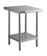 ACE WT-E2418 Commercial Flat Top Work Table with Stainless Steel Top, PI... - $148.50