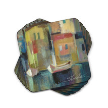 Pimpernel Evening Port Collection Cork-Backed Coasters - Set of 6 - £24.10 GBP