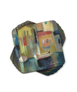 Pimpernel Evening Port Collection Cork-Backed Coasters - Set of 6 - £23.58 GBP