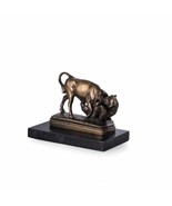 Bey Berk Eternal Struggle of Bull &amp; Bear Bronzed Finished Sculpture Gree... - £75.92 GBP