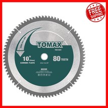 Carbide-Tipped 10-Inch 80T Saw Blade with Electrophoretic Coating for Lo... - $873.79 MXN
