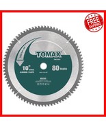 Carbide-Tipped 10-Inch 80T Saw Blade with Electrophoretic Coating for Lo... - $873.79 MXN