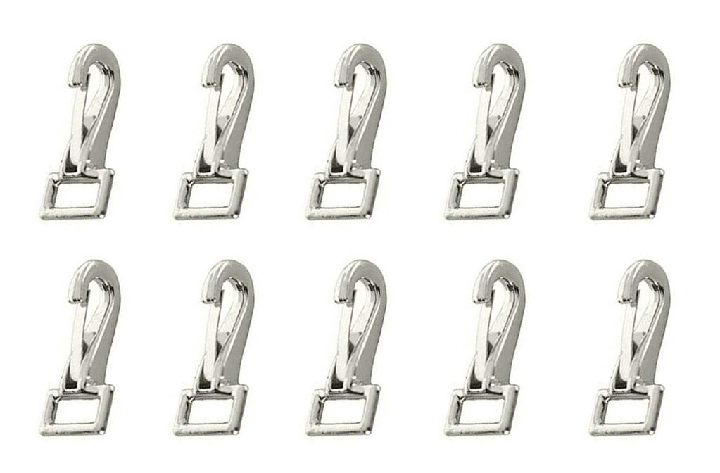 1/2&quot; x 1-1/2&quot; Nickel Plated Loop-Eye Spring Loaded Snaps 40326 - $15.83+