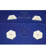 Mylar 2&quot; Hexagon &amp; 2&quot; Half Hexagon 102 Piece Set - Quilting / Sewing Tem... - $808.58 MXN